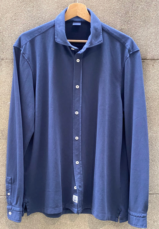 CAMISA KNITS NAVY