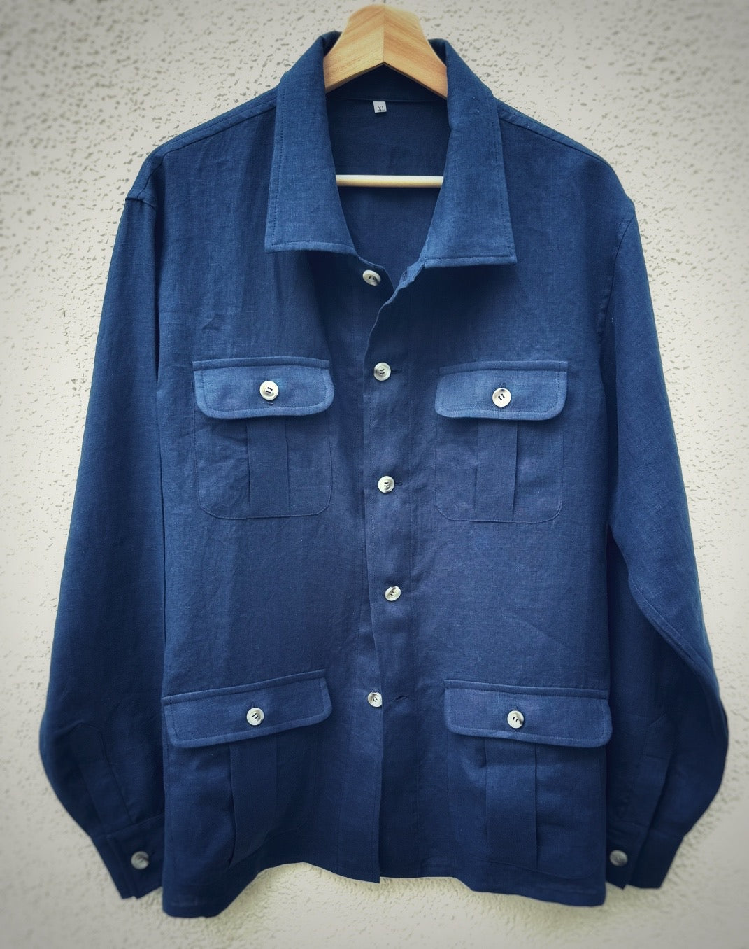 Java Linen Navy Shirt