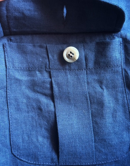 Java Linen Navy Shirt