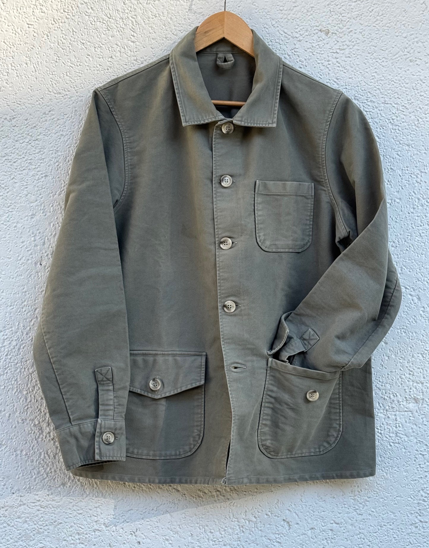 Montblanc Khaki Moleskin Cotton Jacket