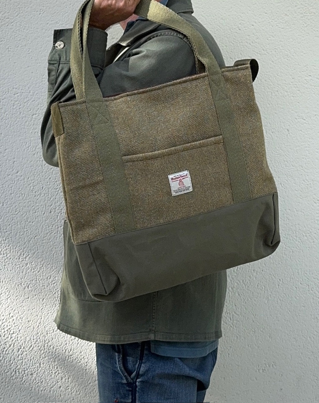 Mustard Harris Tweed Bag