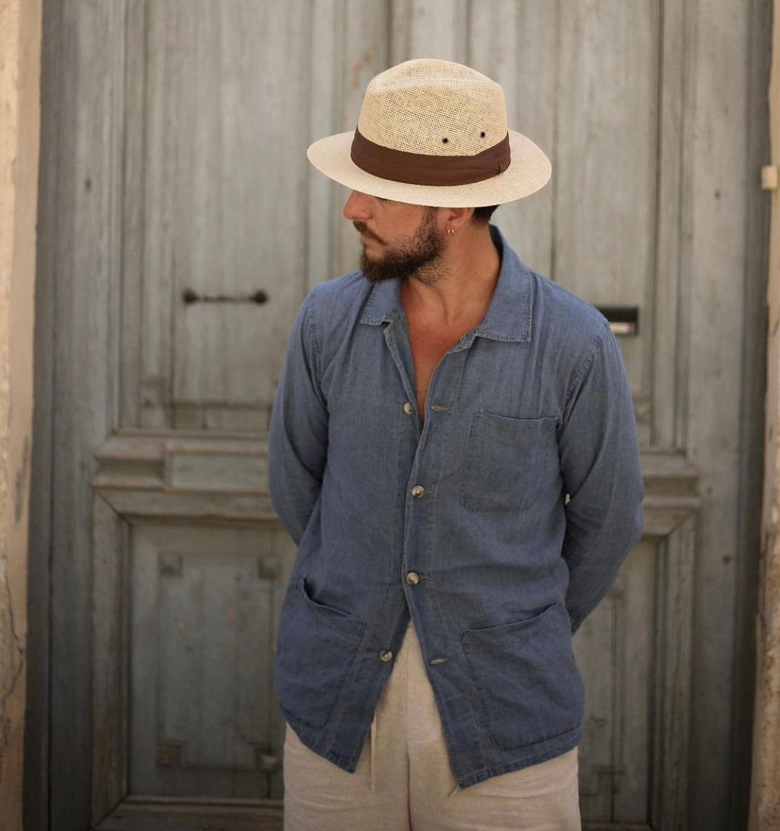 Wasabi Denim Linen Shirt