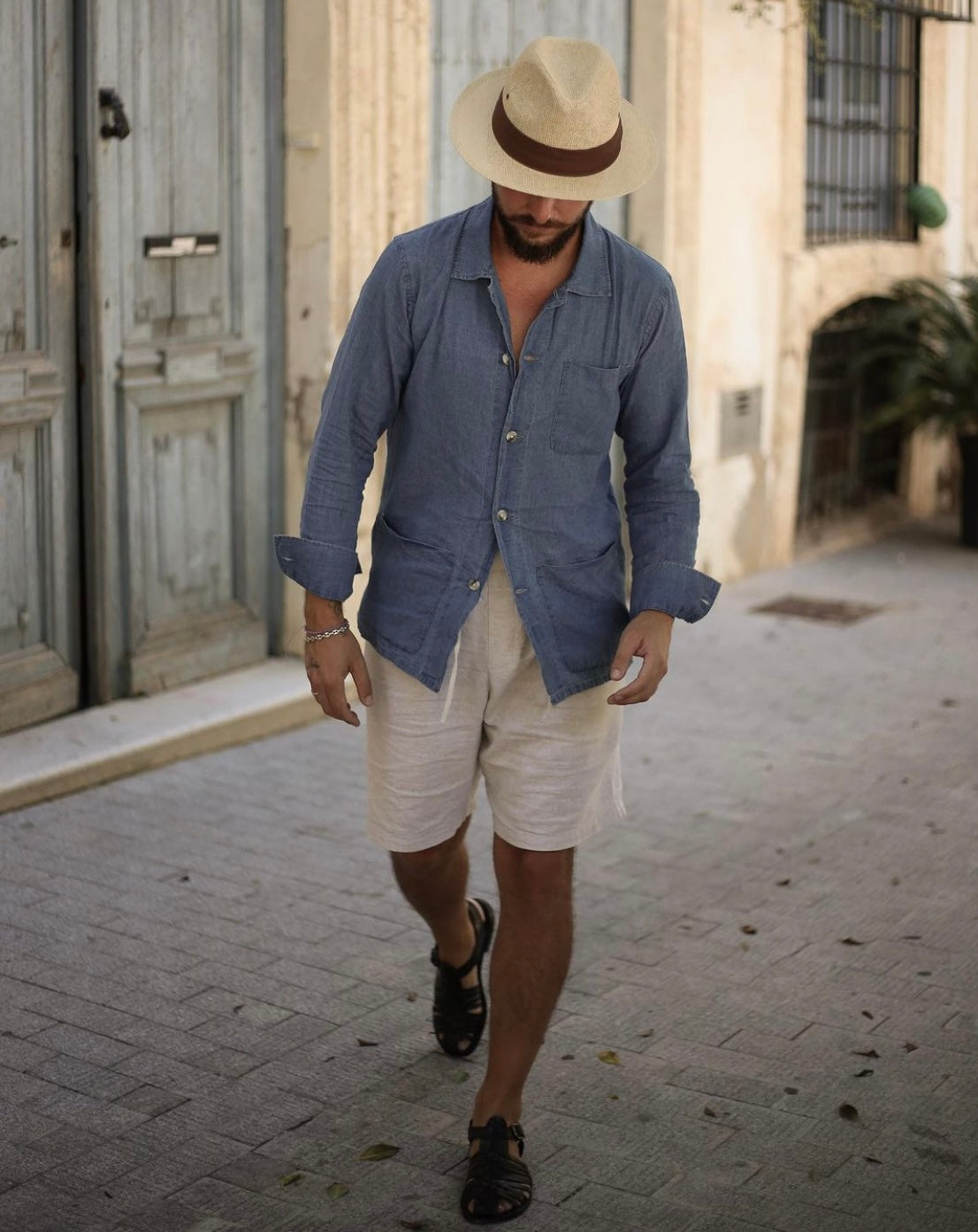 Wasabi Denim Linen Shirt