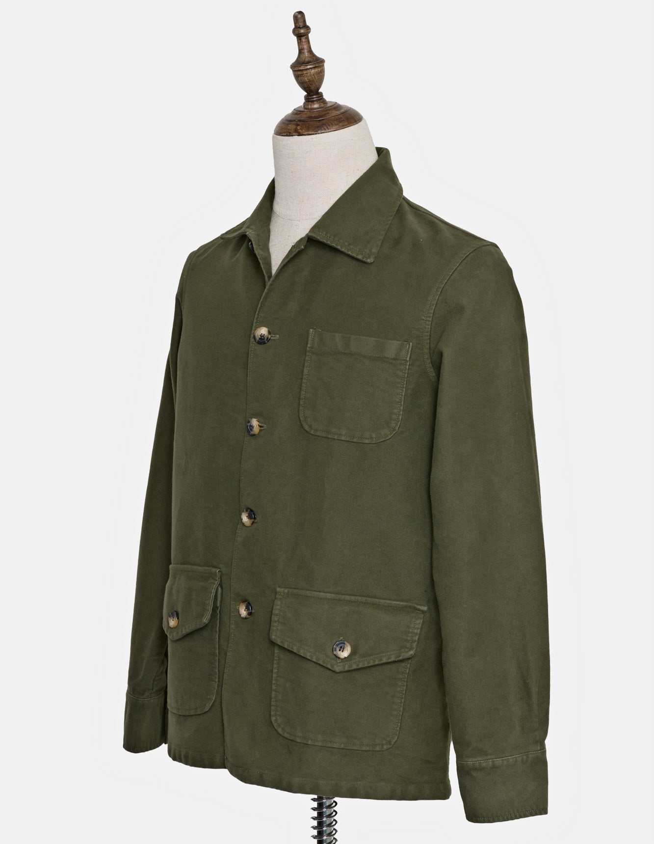 Montblanc Khaki Moleskin Cotton Jacket