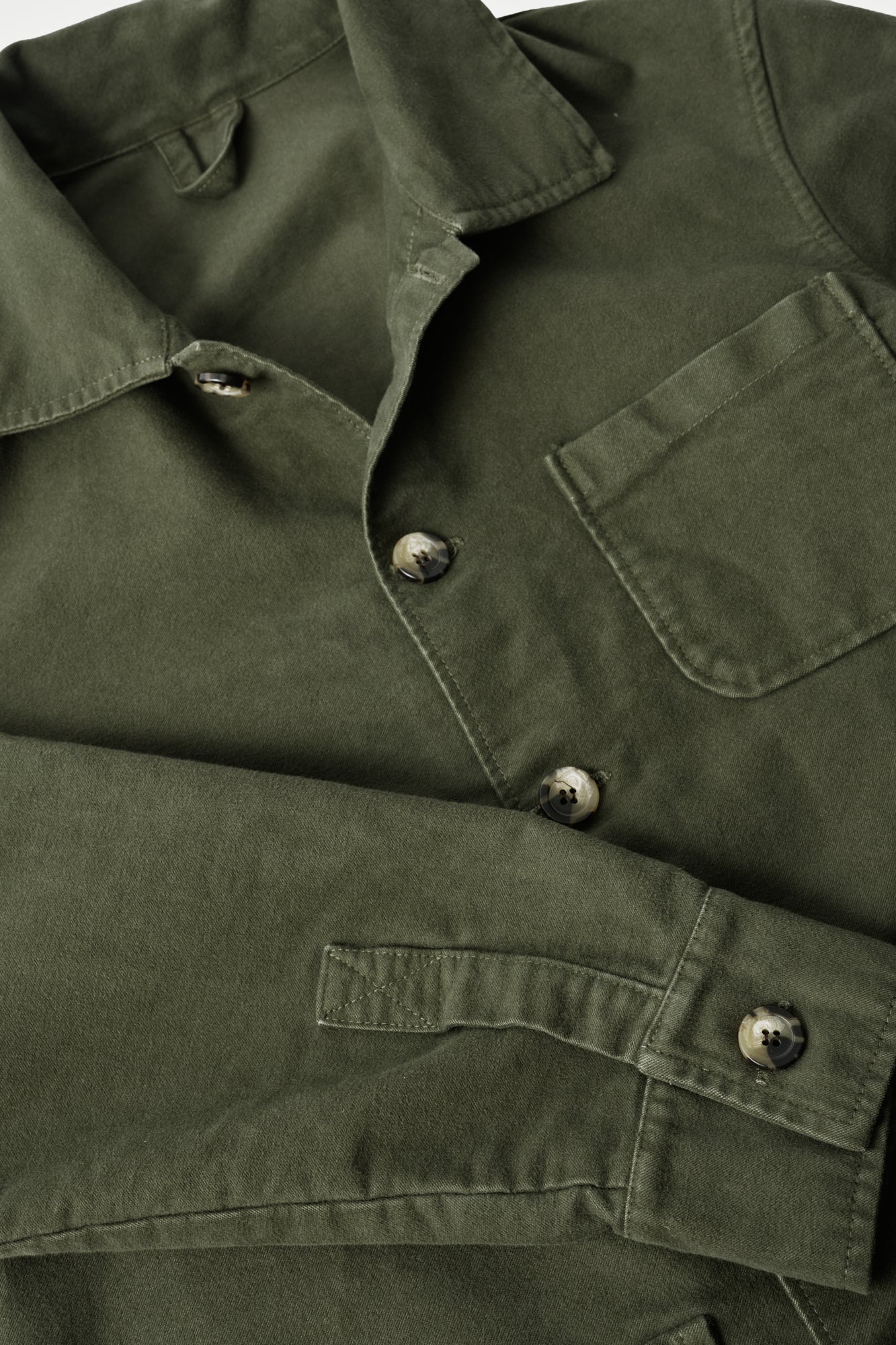 Montblanc Khaki Moleskin Cotton Jacket