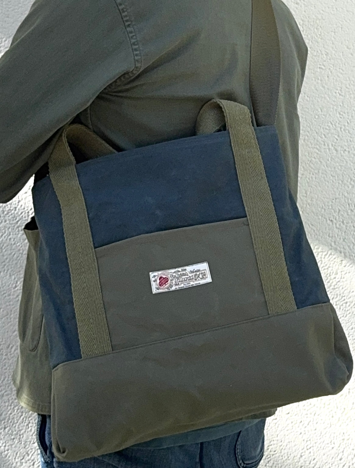 He Ecru Harris Tweed Bag