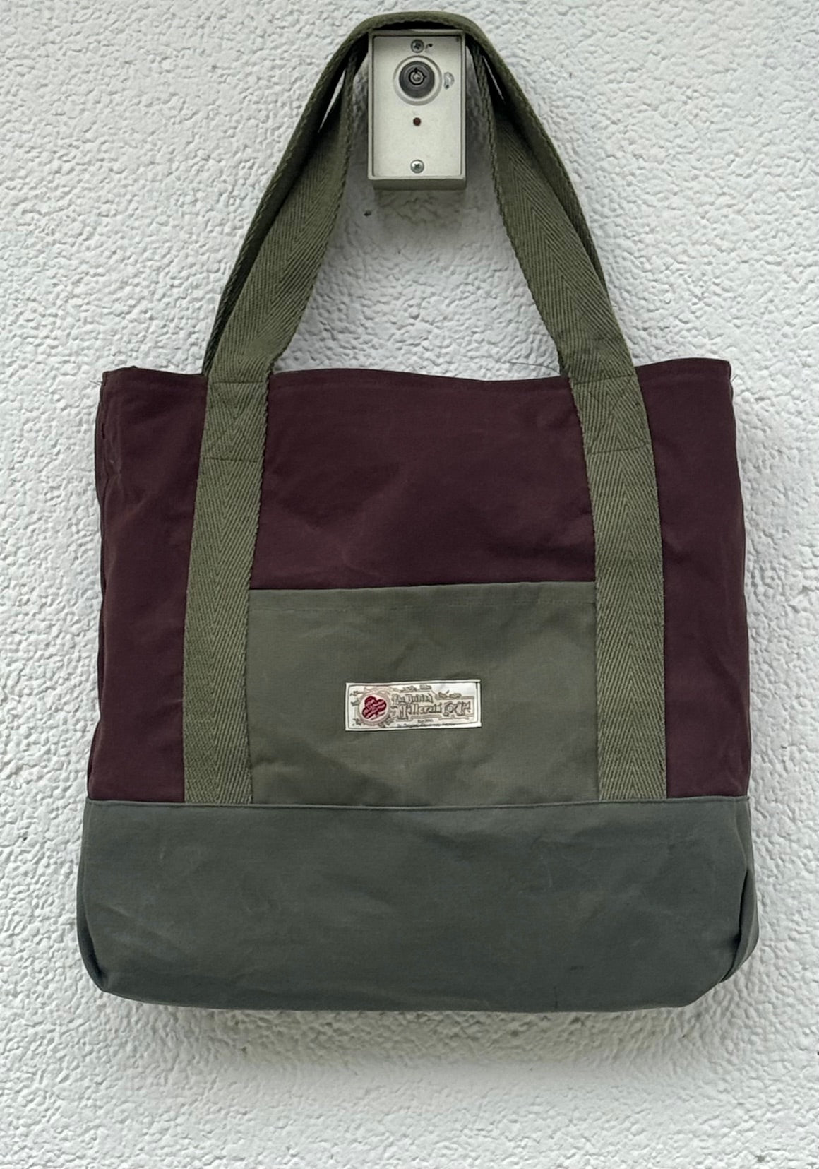 Hos Green Harris Tweed Bag