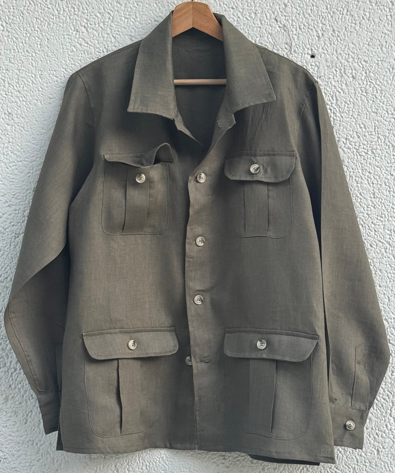 Java Linen Khaki Overshirt