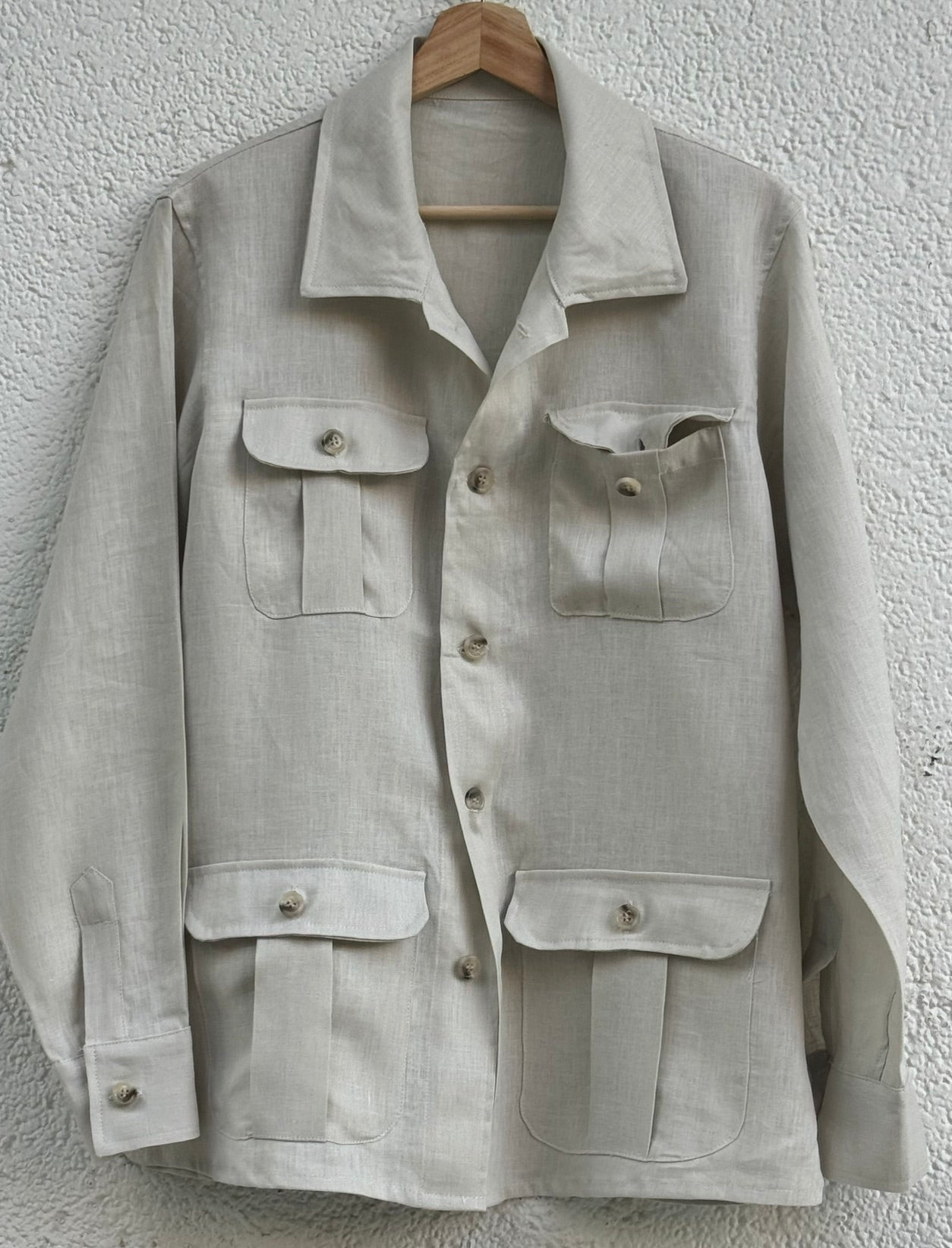 Java Linen Ivory Overshirt