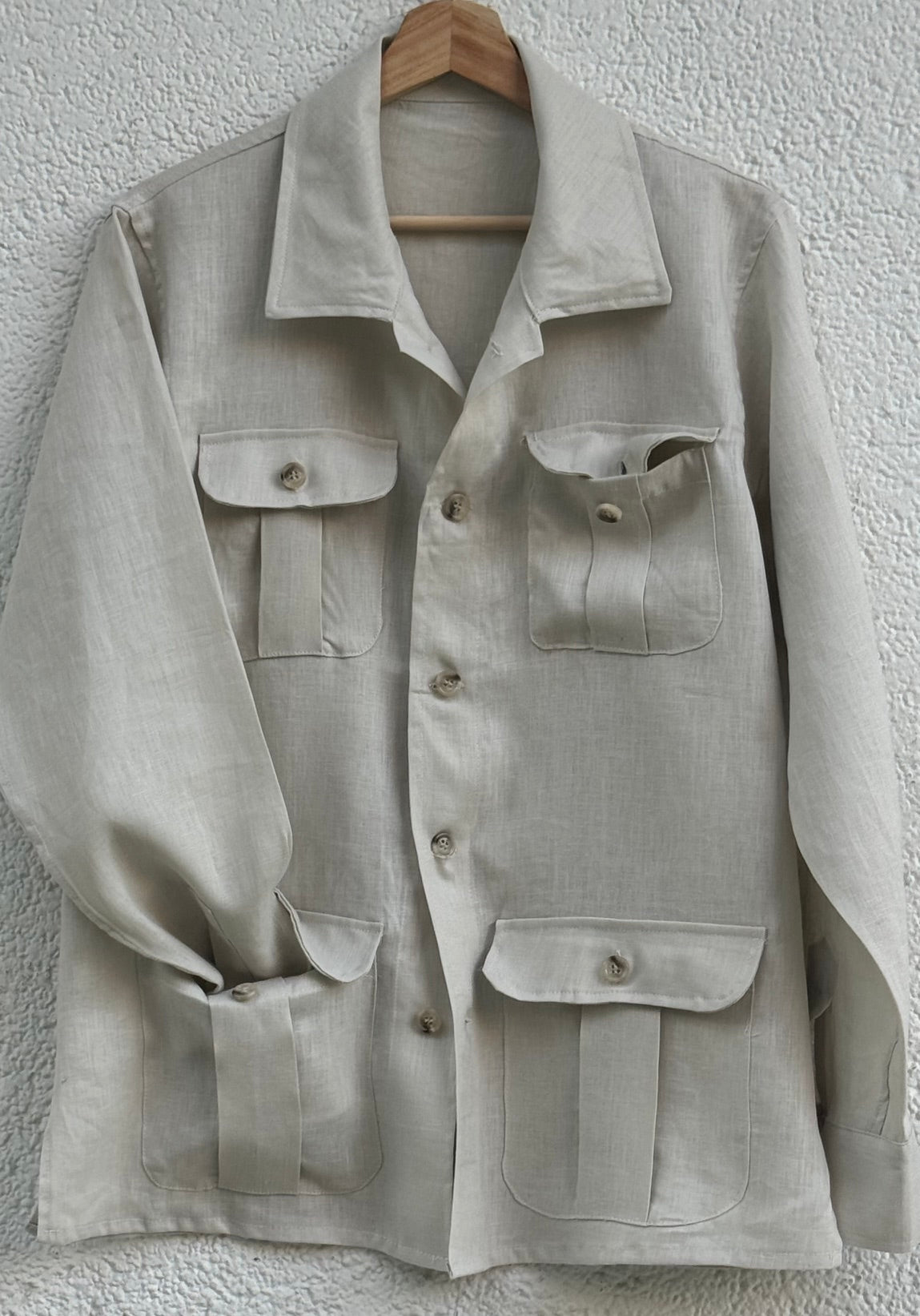 Java Linen Ivory Overshirt