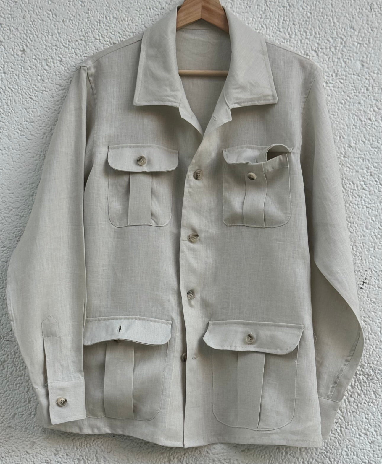 Java Linen Ivory Overshirt
