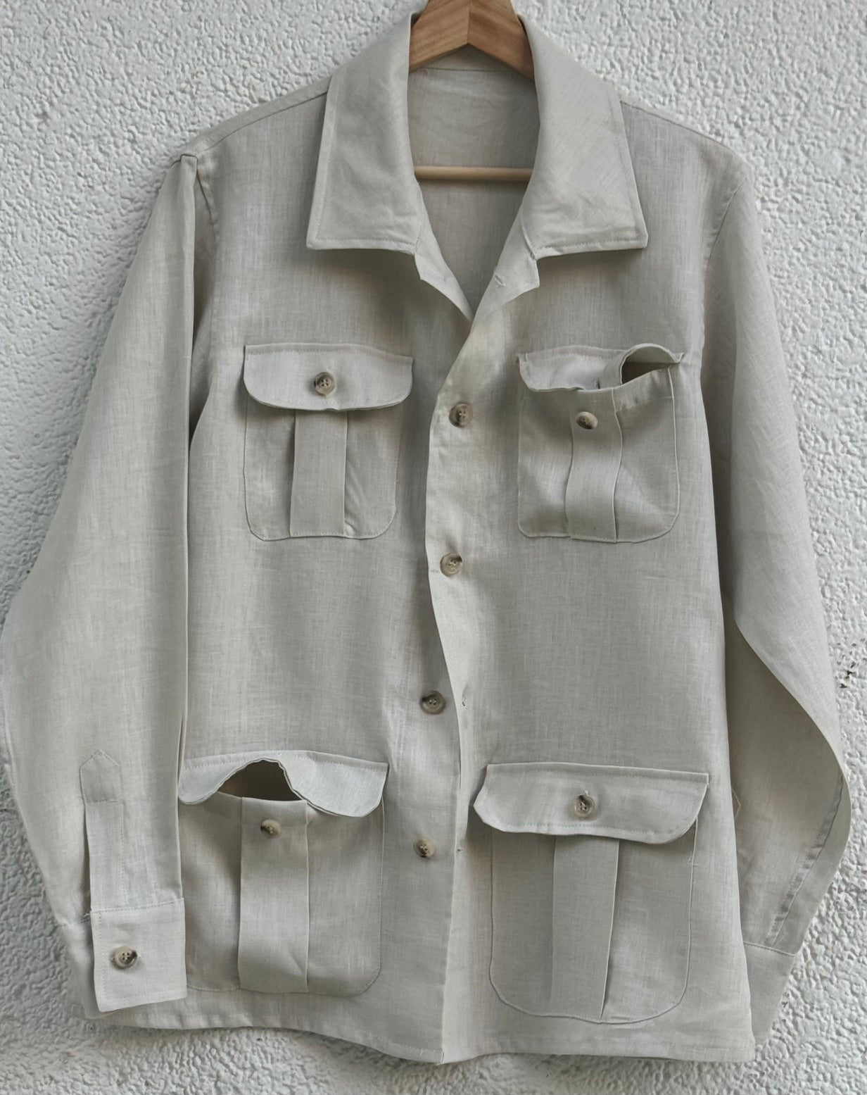 Java Linen Ivory Overshirt