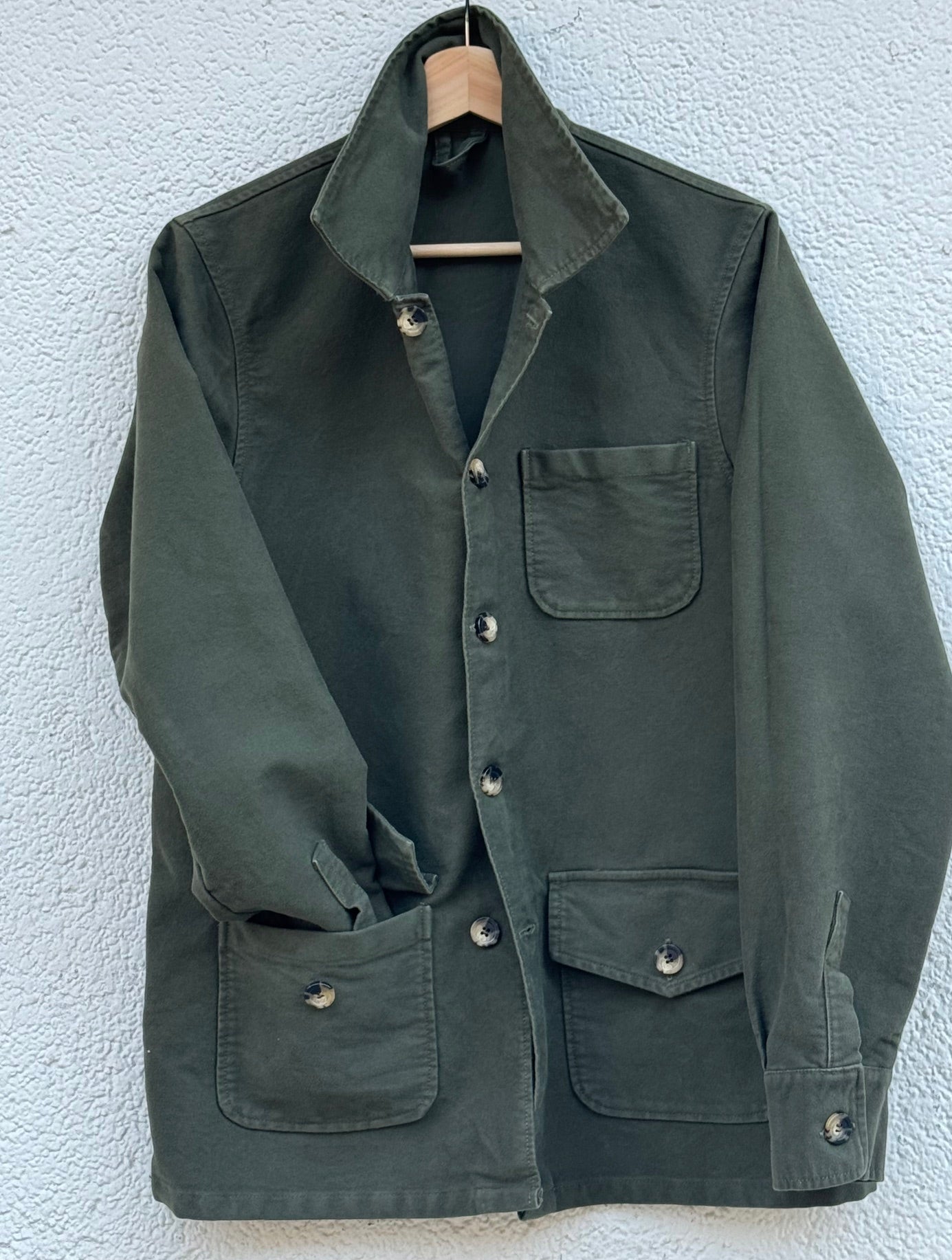 Montblanc Khaki Moleskin Cotton Jacket