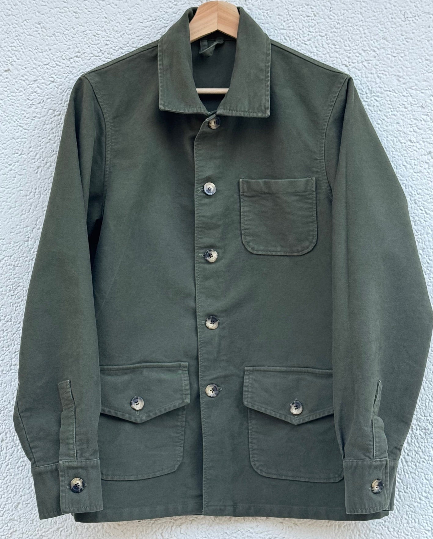 Montblanc Khaki Moleskin Cotton Jacket