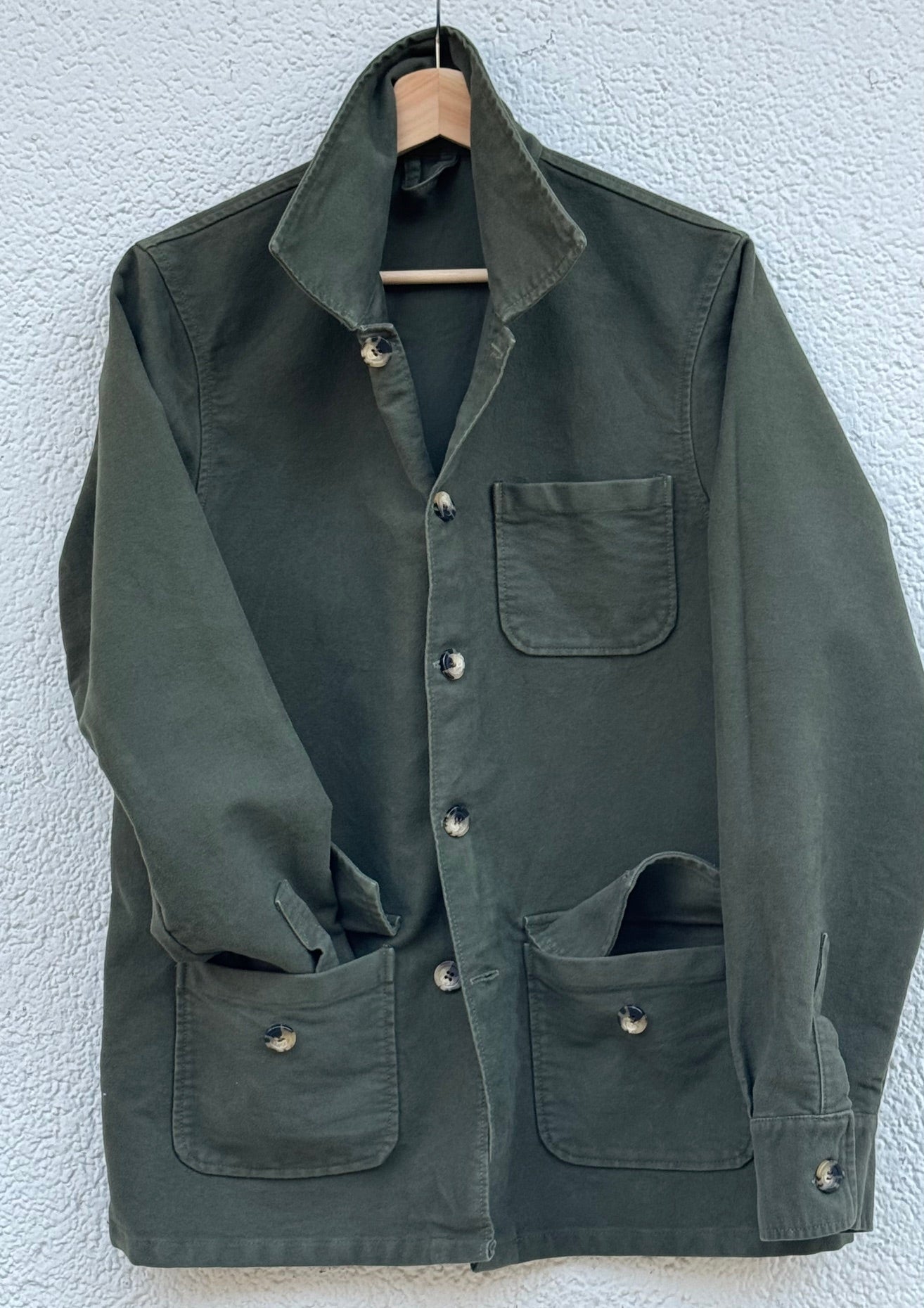 Montblanc Khaki Moleskin Cotton Jacket