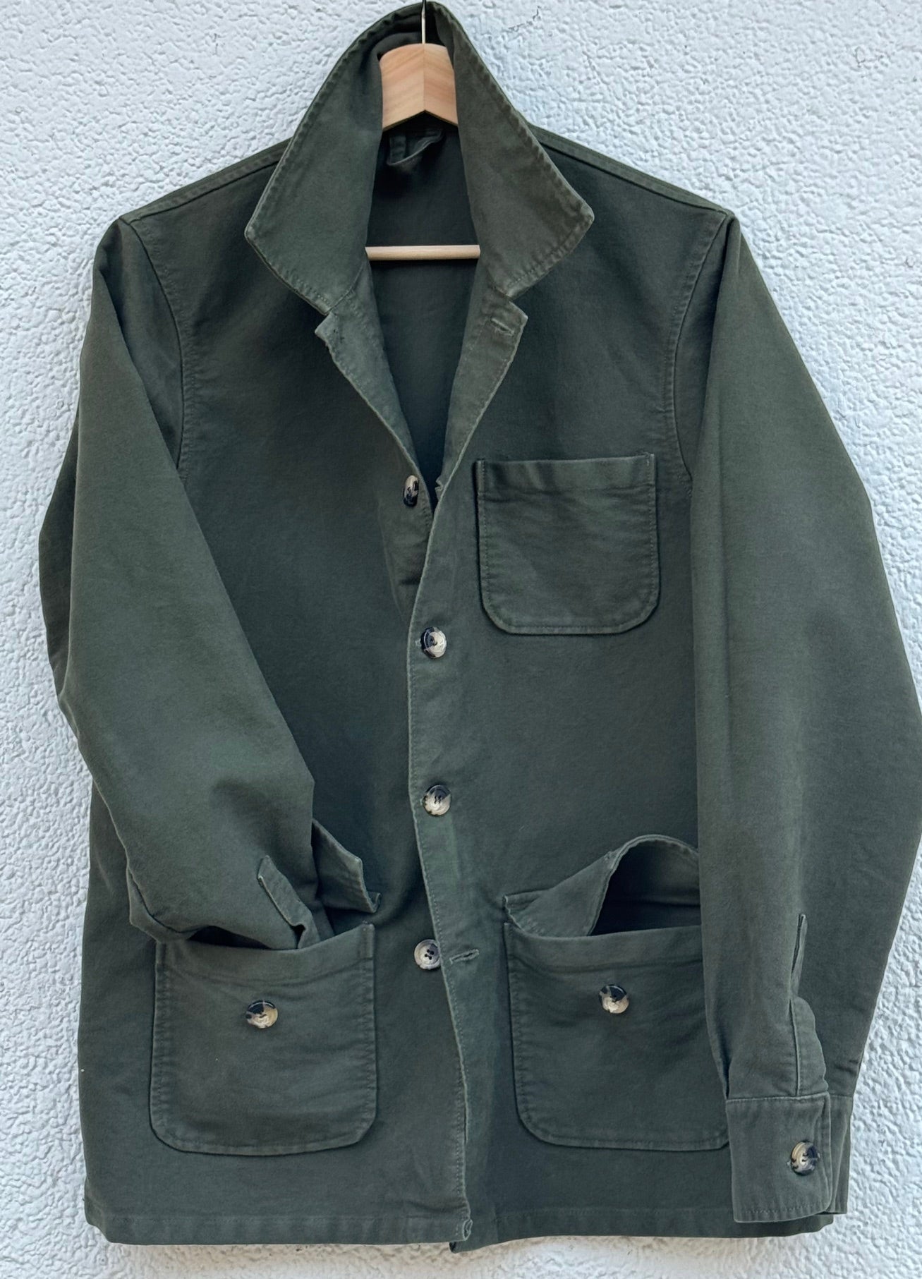 Montblanc Khaki Moleskin Cotton Jacket