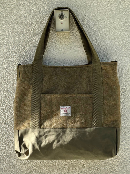 Mustard Harris Tweed Bag