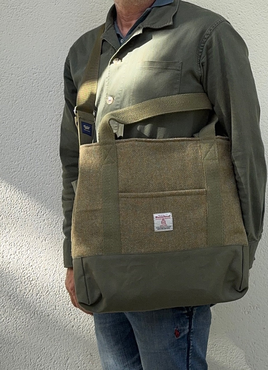 Mustard Harris Tweed Bag