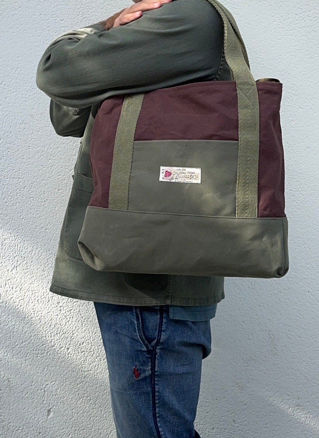 Mustard Harris Tweed Bag