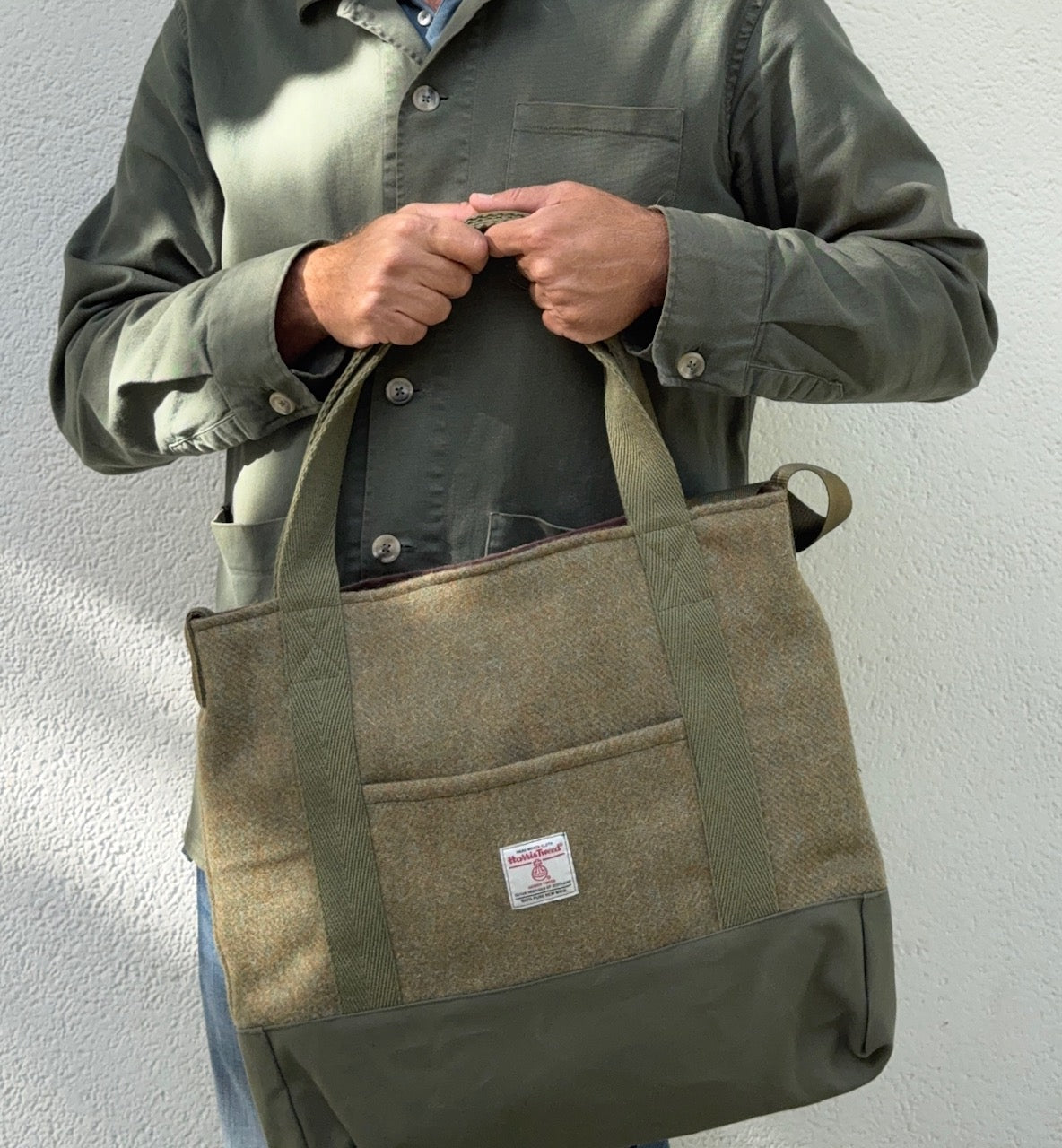 Mustard Harris Tweed Bag