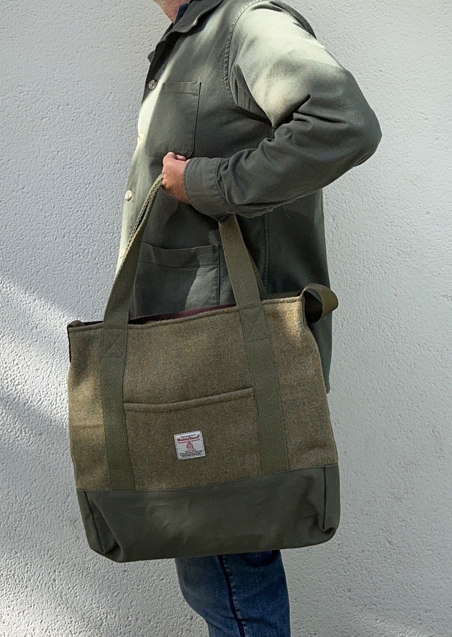 Mustard Harris Tweed Bag