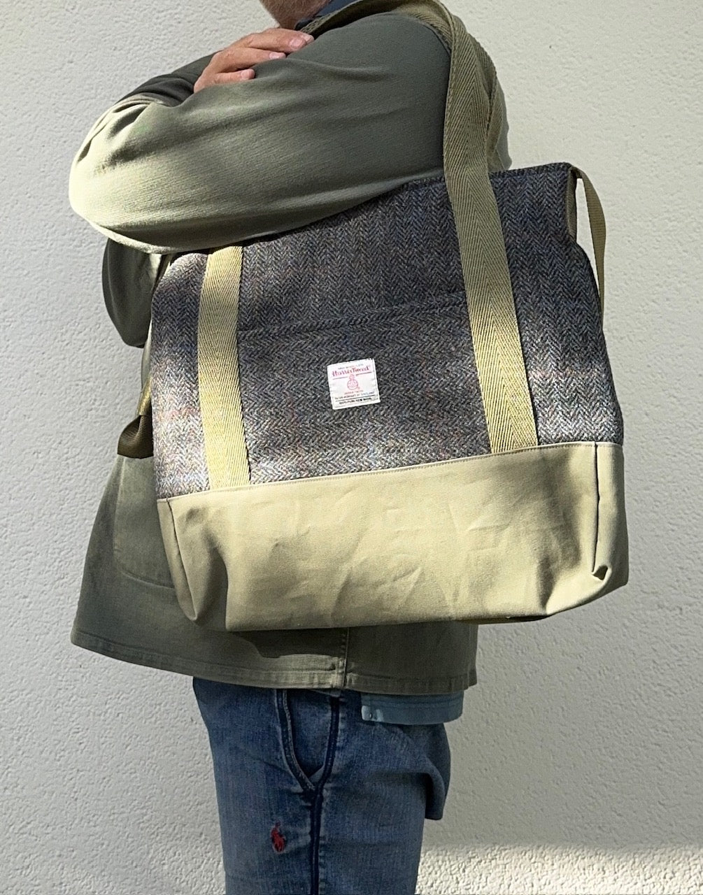 HE Ocean Harris Tweed Bag