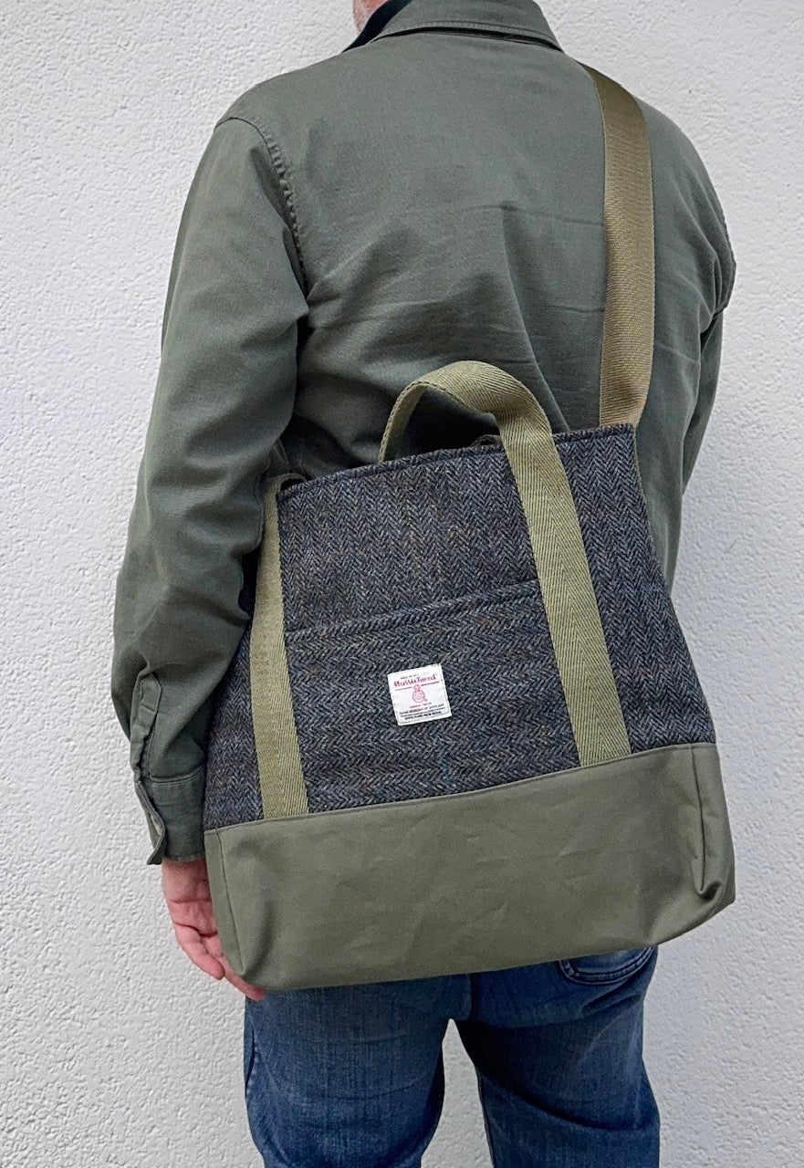 HE Ocean Harris Tweed Bag